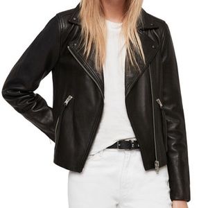 All Saints Dalby Leather Biker Jacket